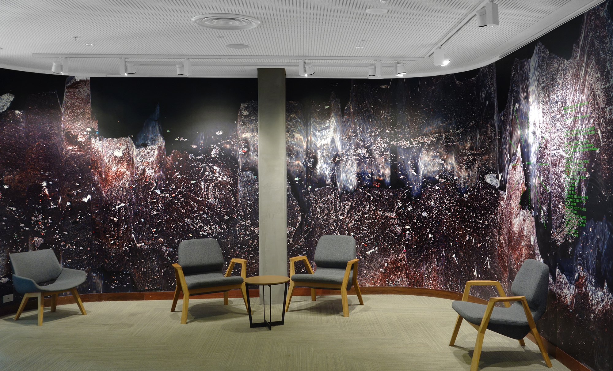 Spectra installed as an immersive photographic environment at Bargoonga Nganjin